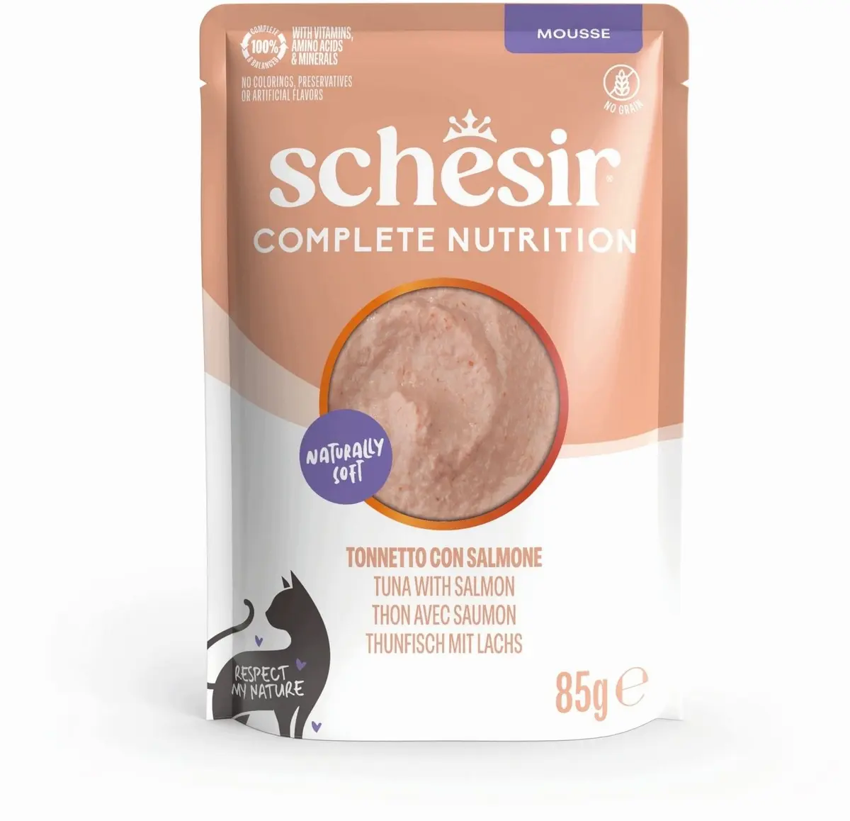 Schesir Complete Nutrition mitrā barība kaķiem