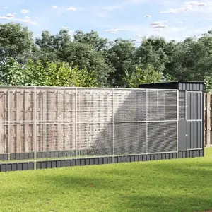 VidaXL Aviary with Extension, Silver, Steel