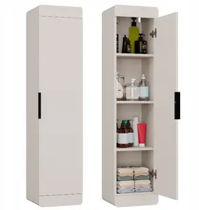 Навесной шкаф для ванной TopEshop TERRA 1D, кашемировый бежевый, 4 полки