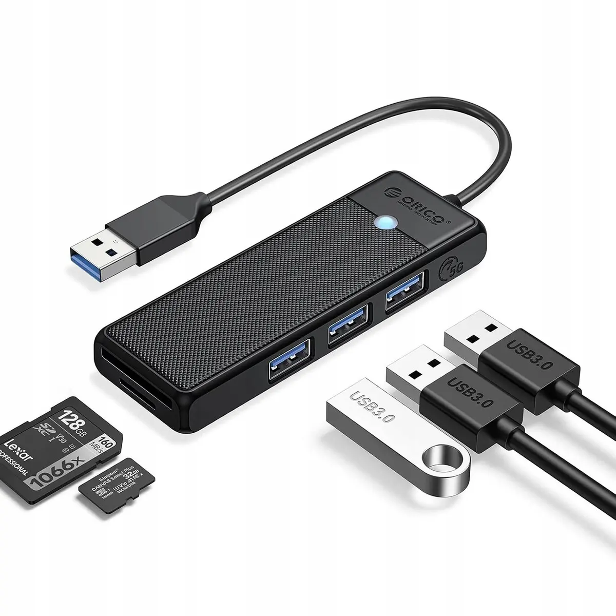 ORICO PAPW3AT-U3 USB centrmezgls ar 3x