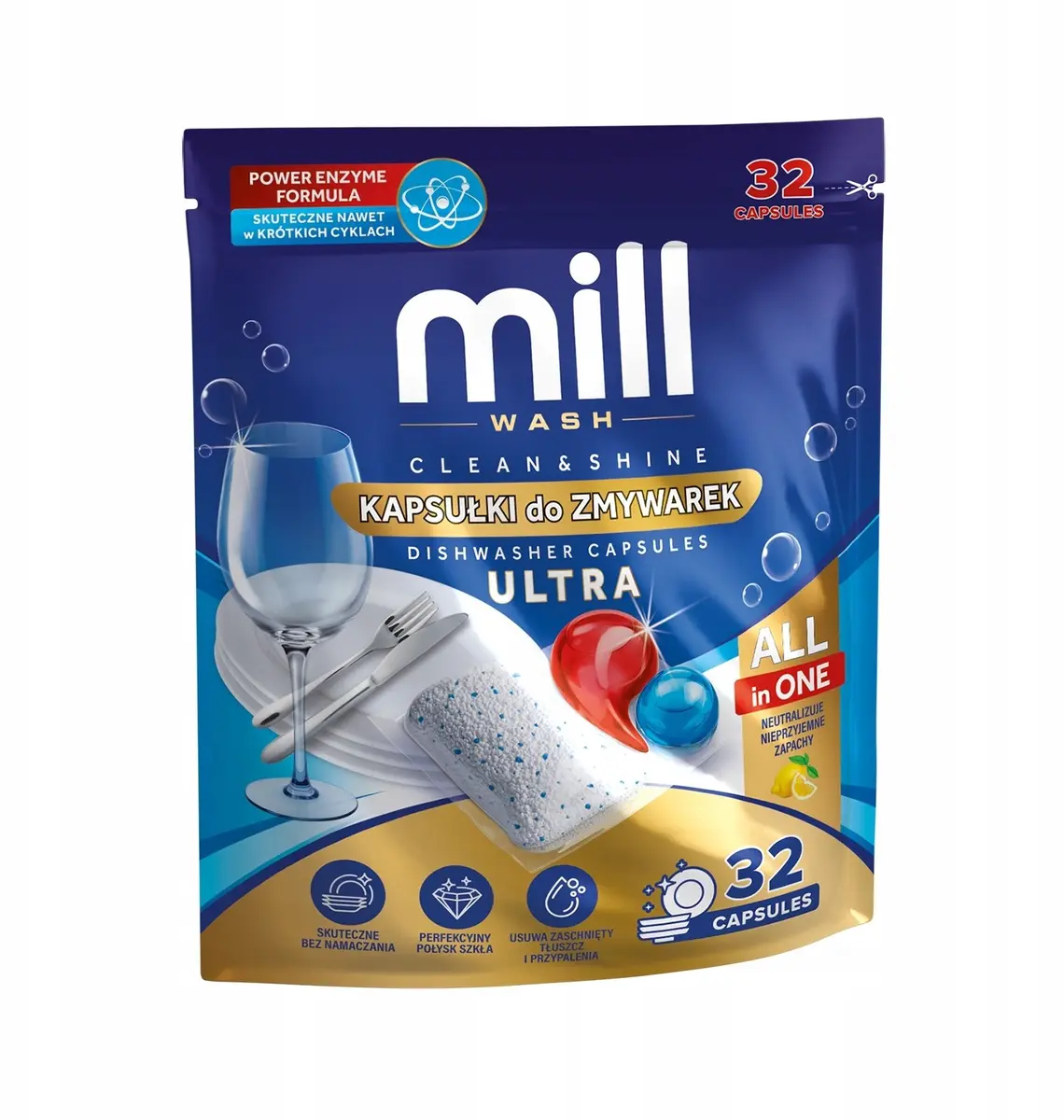 Mill CLEAN&SHINE ULTRA trauku mazgājamās mašīnas