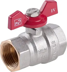 Perfexim Zawór kulowy wodny WW motylek niebieski wzmocniony 1" (00-002-0250-001)