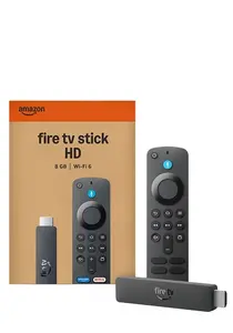 Amazon Fire TV Stick HD multivides atskaņotājs, Full HD, Fire OS, 8 GB, Wi-Fi 6, Alexa, melns