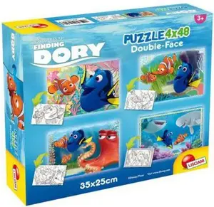 Lisciani Finding Dory Double-Sided Puzzle 4x48 Pieces