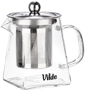 Vilde Glass Teapot with Infuser 330ml Square