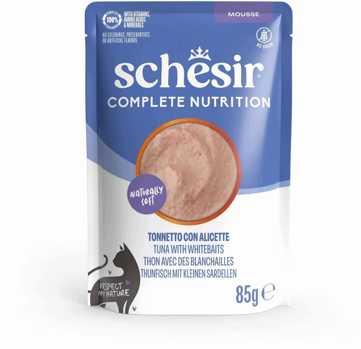 Schesir Complete Nutrition mitrā barība kaķiem