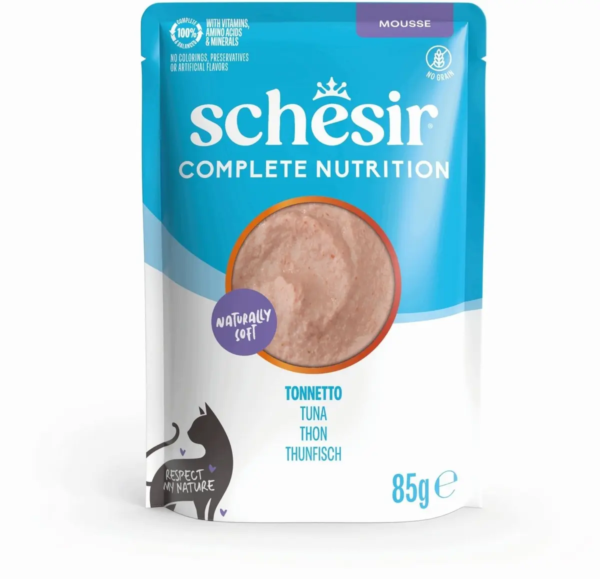 Schesir Complete Nutrition mitrā barība kaķiem