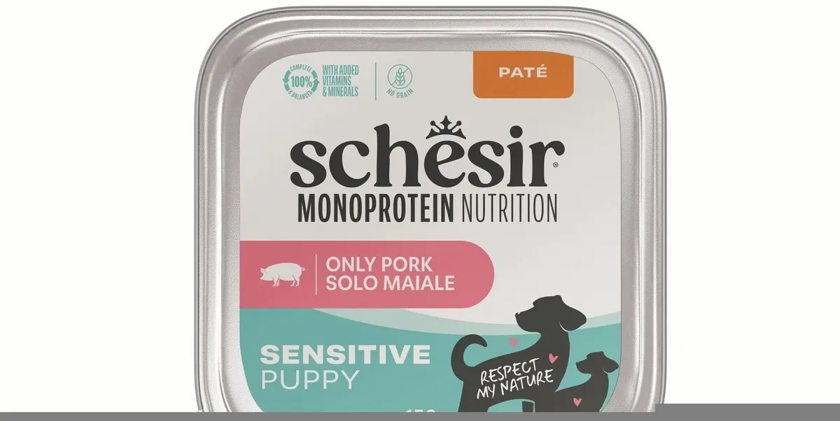 Schesir Monoprotein Sensitive Puppy mitrā suņu