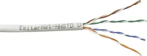 Сетевой кабель Emiter Net UTP U/UTP Cat.5e 350МГц, одножильный, серый