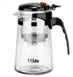 Vilde Glass Tea Infuser Pot 680 ml with Gravity Steeping System