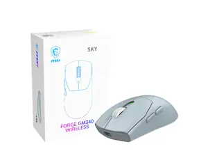 MSI Forge Gm340 Wireless Sky pele Speļu Abām rokām RF bezvadu sakari + Bluetooth Optisks 12000 DPI