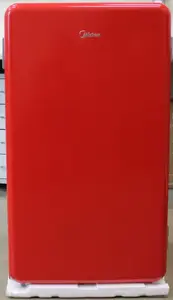 Midea MDRD142SLE32 brīvi stāvošs ledusskapis bez saldētavas, 93L, energoefektivitātes klase E, sarkans