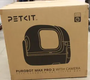 SALE OUT. PETKIT Automatic Cat Litter Box | Purobot Max Pro 2 | White | USED, DIRTY, MISSING INNER PACKAGING | 24 month(s)