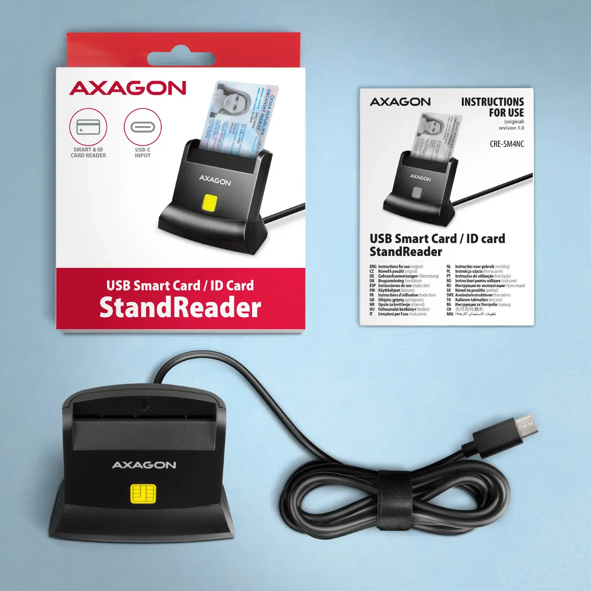 Axagon CRE-SM4NC smart card reader CRE-SM4NC Photo 5