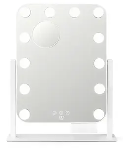 Косметическое зеркало EC by Wilfa Shine MI3W-D29 настольное прямоугольное с 12 LED лампами