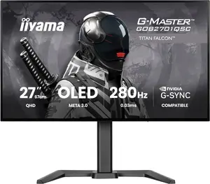 Игровой монитор iiyama G-MASTER GOB2701QSC-B1 OLED 27 дюймов 2560 x 1440 2K Ultra HD 280Гц 0.03мс Черный