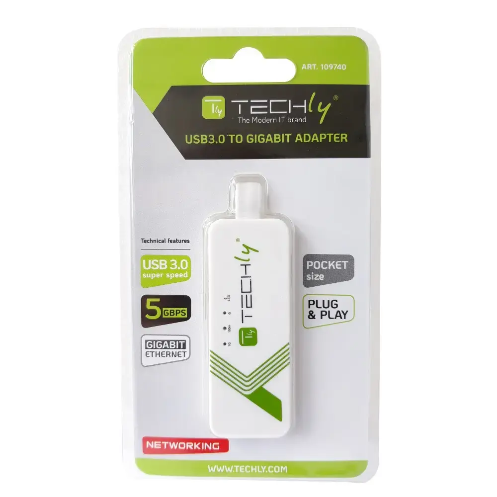 Techly IDATA USB-ETGIGA-3A network card IDATA USB-ETGIGA-3A Photo 2