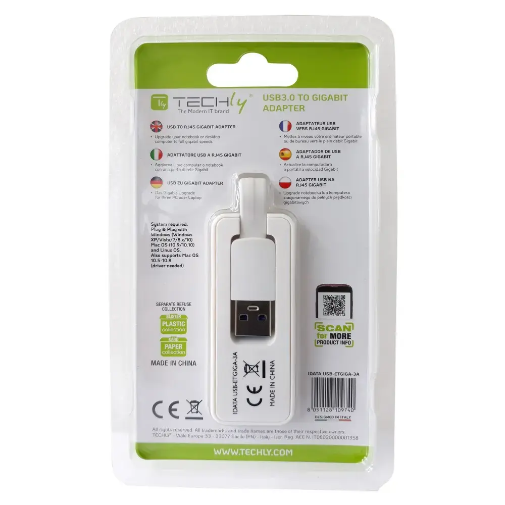 Techly IDATA USB-ETGIGA-3A network card IDATA USB-ETGIGA-3A Photo 13