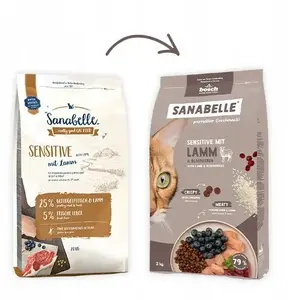 Sanabelle Adult Sensitive sausā barība kaķiem ar jēra gaļu 2kg