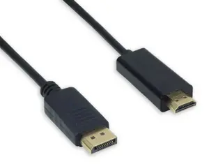 Jou Jye Computer AVC 121 1,8 m DisplayPort HDMI Type A (Standard) Melns