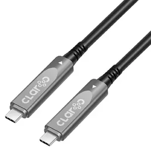 Claroc Active USB-C Cable, 4K at 60Hz, 60W, 15m