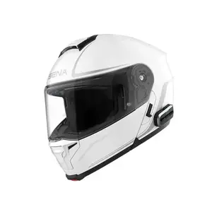 SENA OUTRUSH 2 Smart Flip-Up Helmet with Mesh Communication, Glossy White, S