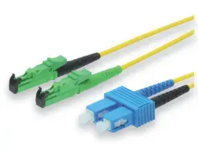 Digitus 3m E2000 (APC) - LC Singlemode LSOH InfiniBand/fibre optic cable E-2000 (LSH) Желтый