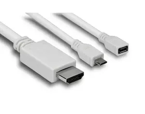 Jou Jye Computer AVC 129 1,5 m Micro-USB Type-B Balts