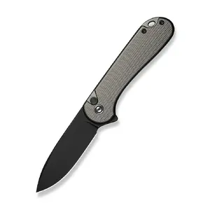 CIVIVI Elementum II Folding Knife, Gray Aluminium Handle, Nitro-V Steel Blade