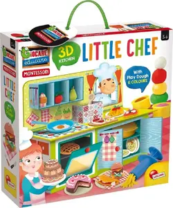 Набор для лепки Quercetti Montessori Chef 3D с пластилином