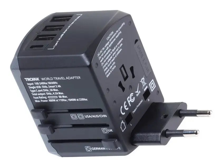 TROIKA World Travel Universal Power Adapter Photo 4