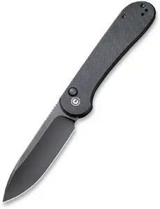 Складной нож CIVIVI Elementum Button Lock, рукоять из черного G10