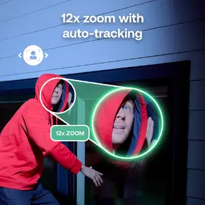 12x zoom with auto-tracking