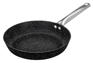 Smile MPC-24/9/01 All-Purpose Frying Pan, 24 cm, Stainless Steel, Black
