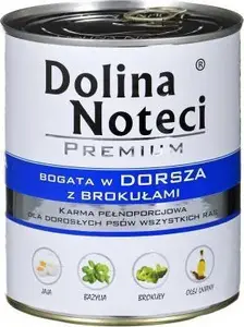 Dolina Noteci DOLINA NOTECI Premium bogata w dorsza z brokułami - mokra karma dla psa - 800g