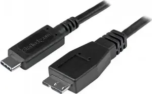 StarTech USB-C uz Micro-USB kabelis 1 m melns