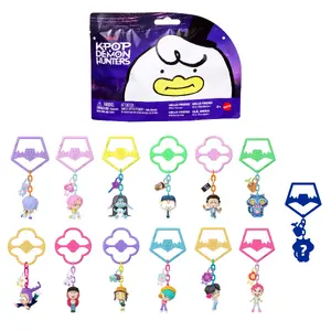 Mattel KPop Demon Hunters, Mini Collectible Keychain Figures, HUNTR/X, Saja Boys, Derpy, Sussie, & Accessories