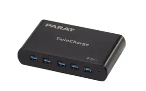 Сетевое зарядное устройство Parat 990596999 для ноутбуков и планшетов с 5 портами USB Type-C