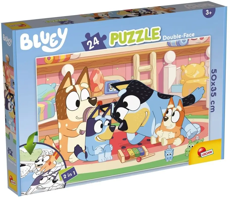Lisciani Bluey divpusēja puzle ar 24