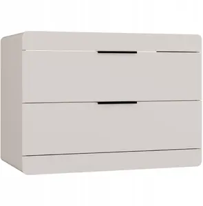 Подвесная тумба под раковину UAB KAME TERRA 80 2S, цвет кашемир, 2 выдвижных ящика