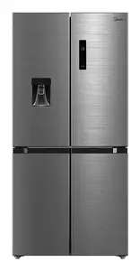 Midea MDRM632FGD46W side-by-side refrigerator Freestanding 470 L Stainless steel