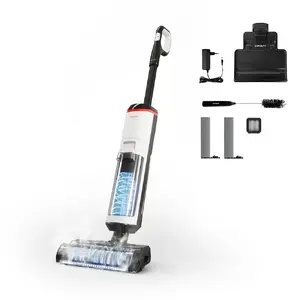 Polti RollySteam WD30C 3-in-1 stick vacuum Аккумулятор Сухой и мокрый HEPA Без мешка 0,8 L 450 W Черный, Серый, Белый 4 Ah