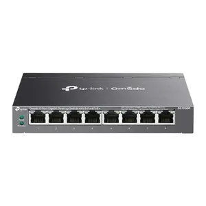TP-Link Omada DS108GP сетевой коммутатор Неуправляемый Gigabit Ethernet (10/100/1000) Питание по Ethernet (PoE) Черный