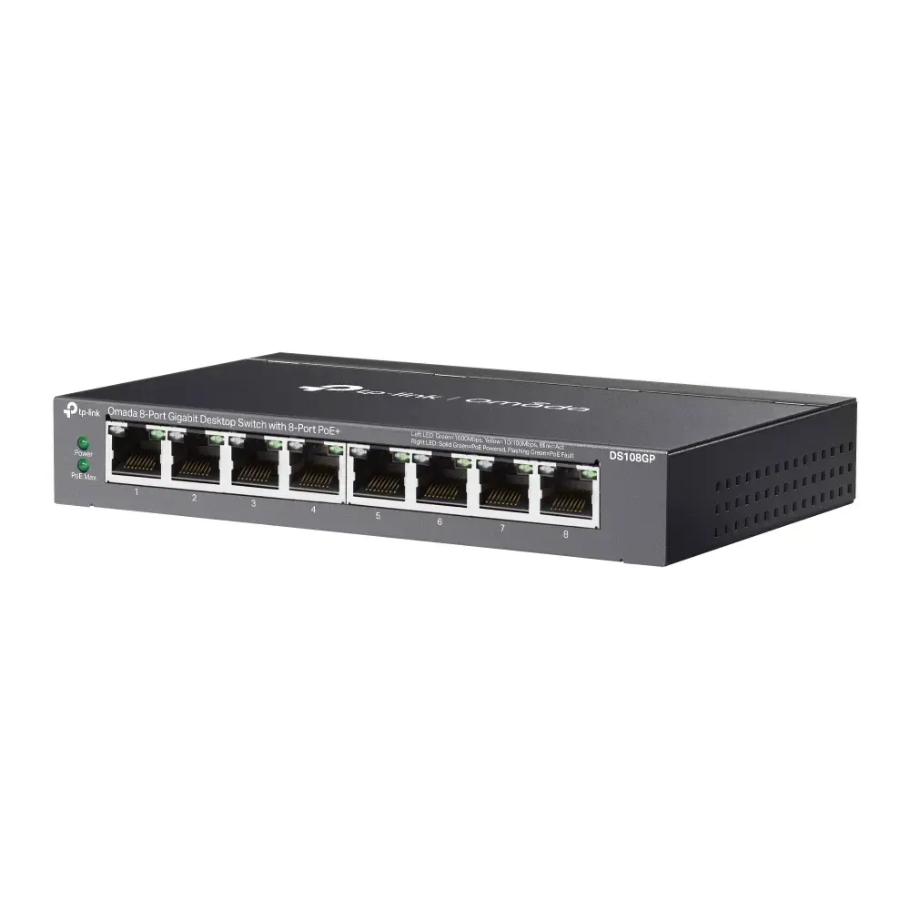 Сетевой коммутатор TP-Link Omada DS108GP 8-портовый PoE+ Photo 2