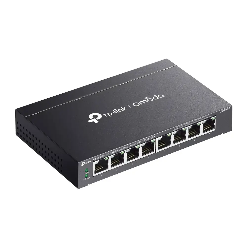 Сетевой коммутатор TP-Link Omada DS108GP 8-портовый PoE+ Photo 4