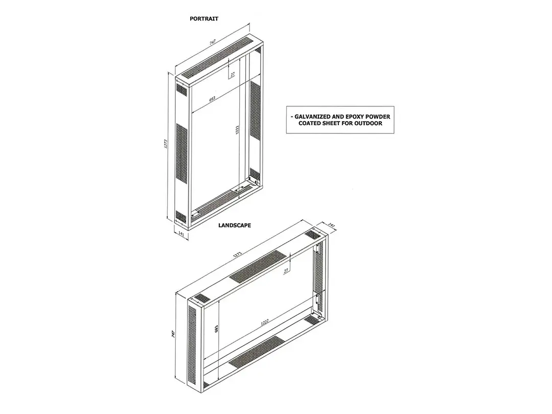 Multibrackets M Wallmount Pro OH55 F/B/A-S with Side Covers Photo 6