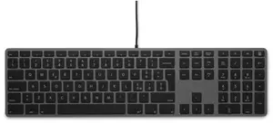 Klawiatura LMP USB numeric Windows Keyboard KB-3421, 110 keys, 2x USB, aluminum, Windows OS, space gray - Italian