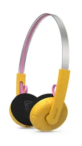 Гарнитура Philips TAMS1YL/00 с проводным и беспроводным Bluetooth подключением, желтая