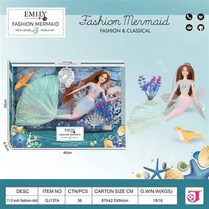 Doll EMILY MERMAID ZJA325854, 29 cm