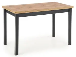 Cobalt Dining Table, Oak and Black, 120 x 68 cm